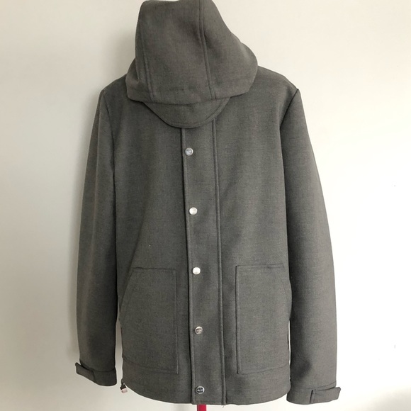 Zara Man Coat/Jacket with Hoodie - Picture 1 of 8